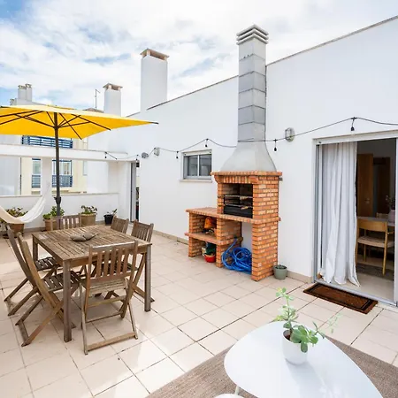 Ocean Terrace - Private Patio With Bbq & Sea View Nazaré