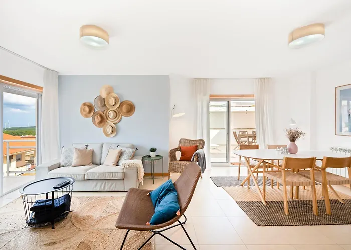 Ocean Terrace - Private Patio With Bbq & Sea View Σπίτι διακοπών Ναζαρέ